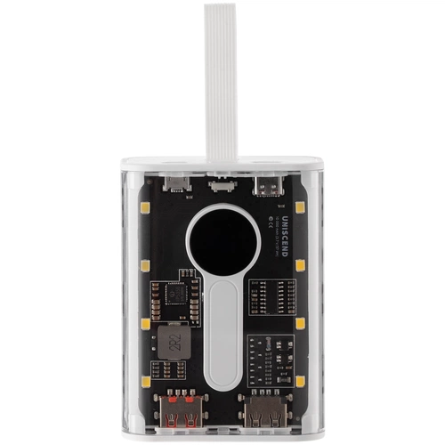 Аккумулятор с быстрой зарядкой Trellis Quick 10000 мАч, белый Аккумулятор с быстрой зарядкой Trellis Quick 10000 мАч, белый