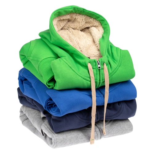 Толстовка унисекс на молнии Sherpa 280, темно-синяя Толстовка унисекс на молнии Sherpa 280, темно-синяя