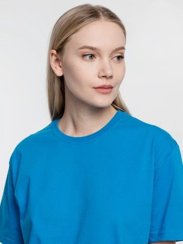 Футболка унисекс T-Bolka 160, бирюзовая Футболка унисекс T-Bolka 160, бирюзовая