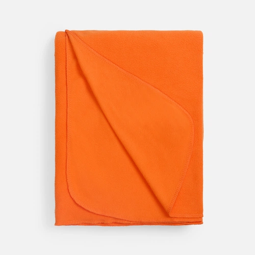 Флисовый плед Warm&Peace, оранжевый Флисовый плед Warm&Peace, оранжевый