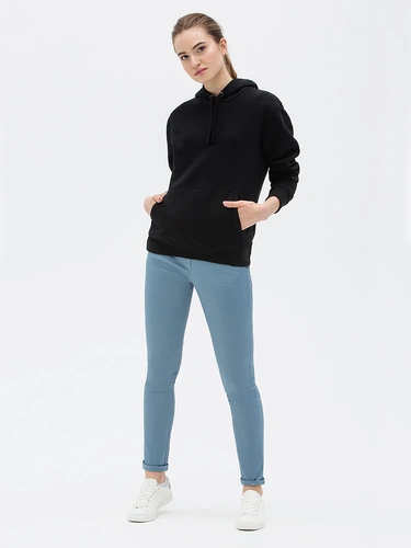 Толстовка унисекс Spencer, черная Толстовка унисекс Spencer, черная