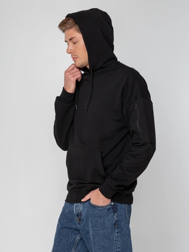 Худи унисекс Hand Some, черное Худи унисекс Hand Some, черное