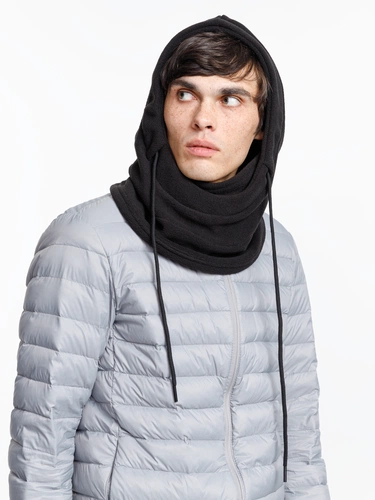 Балаклава-капюшон Nesse, черная Балаклава-капюшон Nesse, черная