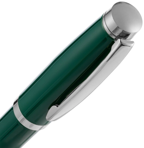 Ручка шариковая Letra Chrome, глянцевая, темно-зеленая Ручка шариковая Letra Chrome, глянцевая, темно-зеленая
