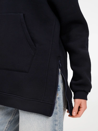 Худи унисекс оверсайз Easy Street, темно-синее Худи унисекс оверсайз Easy Street, темно-синее