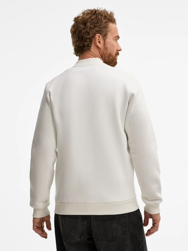 Бомбер унисекс Estado, молочно-белый Бомбер унисекс Estado, молочно-белый