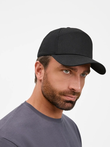 Бейсболка Settaro, черная Бейсболка Settaro, черная