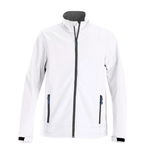 Куртка софтшелл мужская Trial, белая Куртка софтшелл мужская Trial, белая