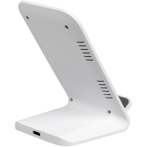 Беспроводное зарядное устройство с быстрой зарядкой Overtop, белое Беспроводное зарядное устройство с быстрой зарядкой Overtop, белое