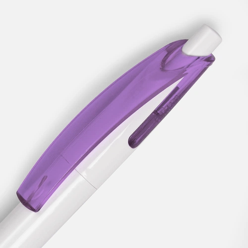 Ручка шариковая Bento, белая с фиолетовым Ручка шариковая Bento, белая с фиолетовым
