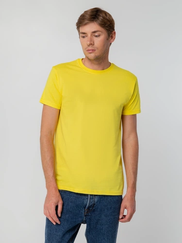 Футболка унисекс T-bolka 140, желтая Футболка унисекс T-bolka 140, желтая