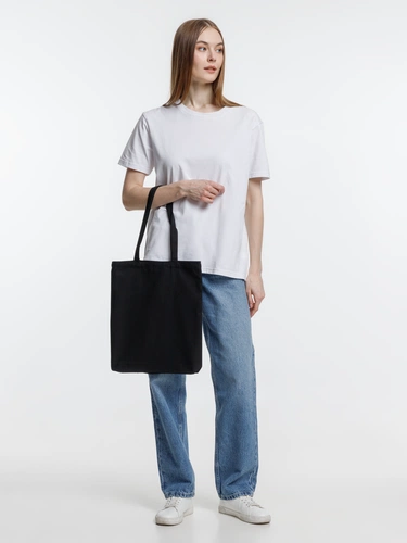 Холщовая сумка Strong 210, черная Холщовая сумка Strong 210, черная