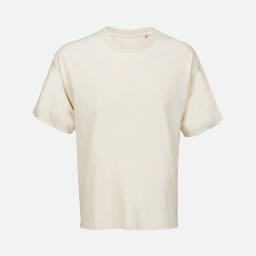 Футболка оверсайз унисекс Legacy, светло-бежевая (неокрашенная) Футболка оверсайз унисекс Legacy, светло-бежевая (неокрашенная)