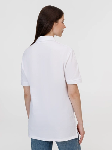 Рубашка поло унисекс Pacific, белая Рубашка поло унисекс Pacific, белая
