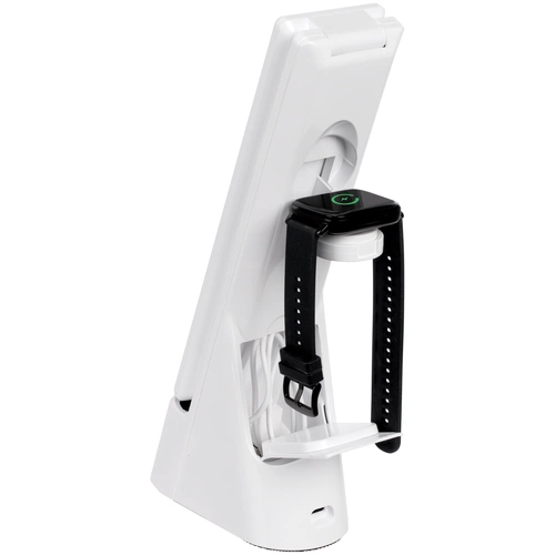 Лампа с беспроводной зарядкой смартфона и часов Powerack, белая Лампа с беспроводной зарядкой смартфона и часов Powerack, белая