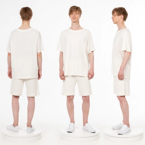 Футболка унисекс оверсайз T2, молочно-белая Футболка унисекс оверсайз T2, молочно-белая