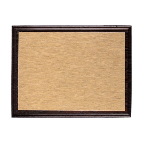 Плакетка Plaque, малая, венге с золотистой пластиной Плакетка Plaque, малая, венге с золотистой пластиной