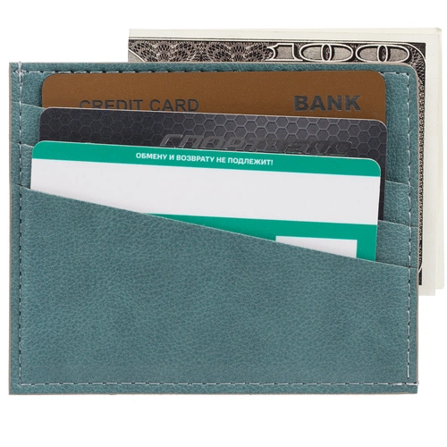 Чехол для карточек Petrus, голубой Чехол для карточек Petrus, голубой