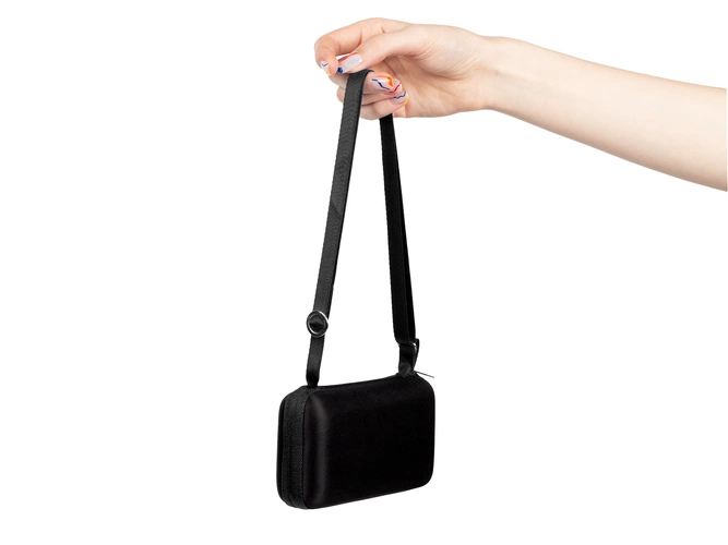 Зонт складной Color Action, в кейсе, черный Зонт складной Color Action, в кейсе, черный