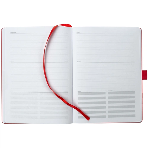 Еженедельник Lucky, недатированный, красный Еженедельник Lucky, недатированный, красный