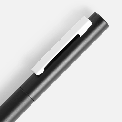 Ручка шариковая Inkolor, черная с белым Ручка шариковая Inkolor, черная с белым