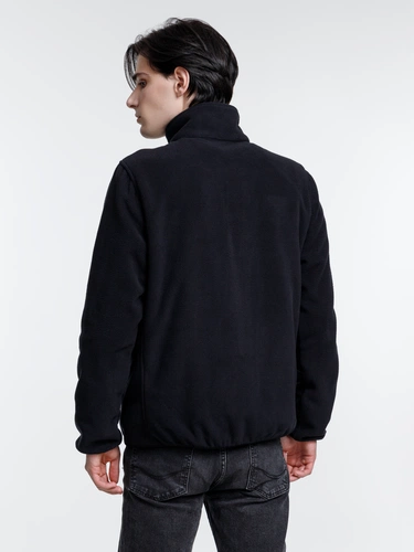 Куртка флисовая унисекс Nesse, черная Куртка флисовая унисекс Nesse, черная