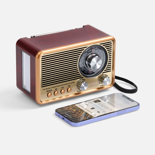 Bluetooth-колонка с радио Listenberg, коричневая Bluetooth-колонка с радио Listenberg, коричневая