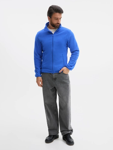 Куртка флисовая унисекс Ben Mac, синяя Куртка флисовая унисекс Ben Mac, синяя