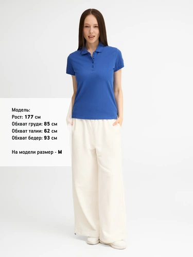 Рубашка поло женская People 210, ярко-синяя (royal) Рубашка поло женская People 210, ярко-синяя (royal)