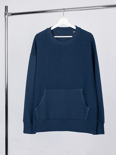 Свитшот оверсайз унисекс Vozduh, темно-синий Свитшот оверсайз унисекс Vozduh, темно-синий