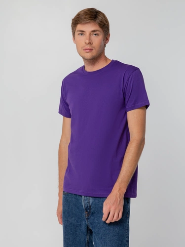 Футболка унисекс T-bolka 140, фиолетовая Футболка унисекс T-bolka 140, фиолетовая