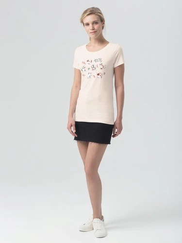 Футболка женская «Котэ», розовая Футболка женская «Котэ», розовая