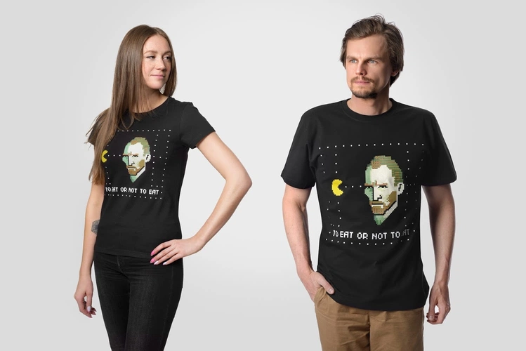 Футболка мужская «Ван-Пакман», черная Футболка мужская «Ван-Пакман», черная