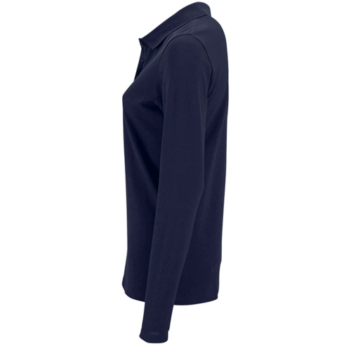 Рубашка поло женская с длинным рукавом Perfect LSL Women, темно-синяя Рубашка поло женская с длинным рукавом Perfect LSL Women, темно-синяя