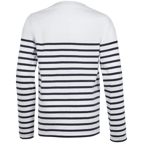 Футболка детская с длинным рукавом Matelot LSL Kids, белая с синим Футболка детская с длинным рукавом Matelot LSL Kids, белая с синим