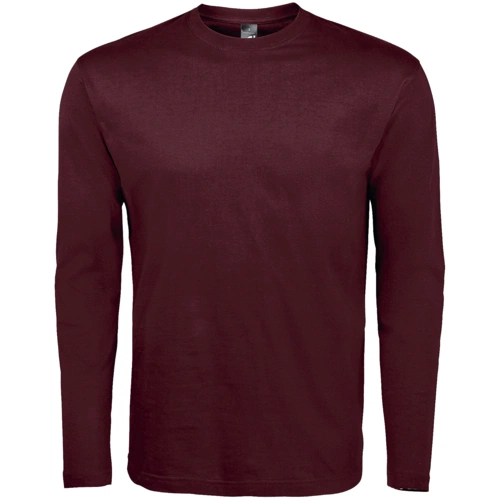 Футболка с длинным рукавом Monarch 150, бордовая Футболка с длинным рукавом Monarch 150, бордовая