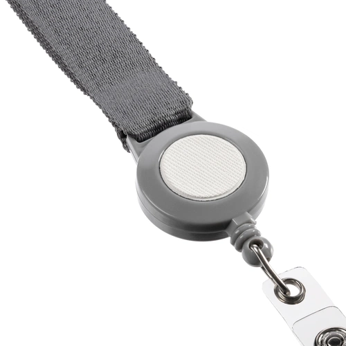 Чехол для пропуска с лентой и ретрактором Devon, белый Чехол для пропуска с лентой и ретрактором Devon, белый