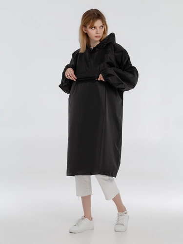 Дождевик-анорак Alatau, черный, единый размер Дождевик-анорак Alatau, черный, единый размер