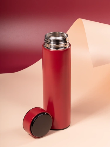 Смарт-бутылка с заменяемой батарейкой Long Therm, красная Смарт-бутылка с заменяемой батарейкой Long Therm, красная