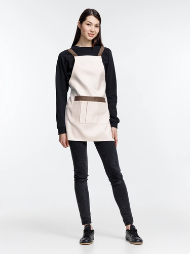 Фартук Settle In, светло-бежевый (молочный) Фартук Settle In, светло-бежевый (молочный)