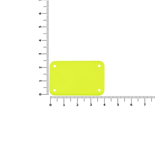 Лейбл из ПВХ Kreta, S, желтый неон Лейбл из ПВХ Kreta, S, желтый неон