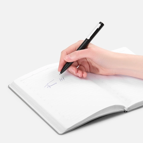 Ручка шариковая Inkolor, черная с белым Ручка шариковая Inkolor, черная с белым