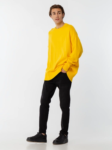 Джемпер оверсайз унисекс Stated в сумке, желтый Джемпер оверсайз унисекс Stated в сумке, желтый