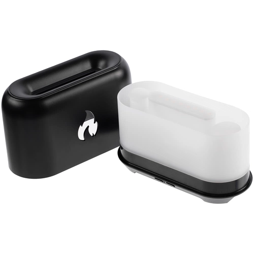 Увлажнитель-ароматизатор Fire Flick с имитацией пламени, черный Увлажнитель-ароматизатор Fire Flick с имитацией пламени, черный