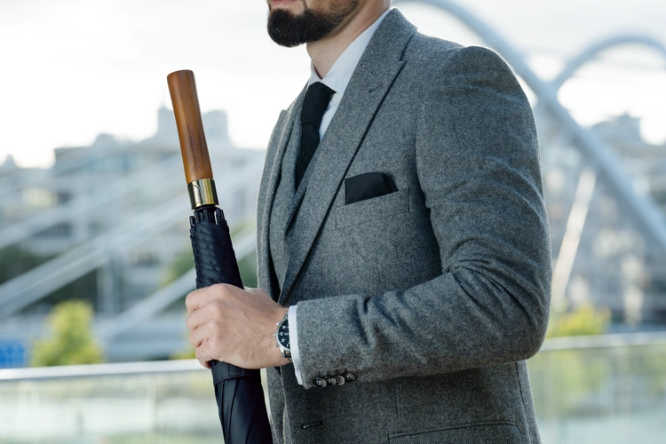 Зонт-трость Represent, черный Зонт-трость Represent, черный