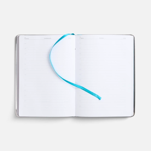 Ежедневник Metal Frame на заказ, датированный, бирюзовый Ежедневник Metal Frame на заказ, датированный, бирюзовый