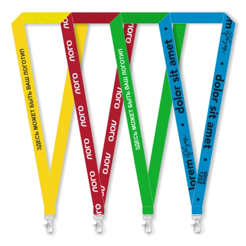 Лента для бейджа с печатью SilkPrint на заказ Лента для бейджа с печатью SilkPrint на заказ