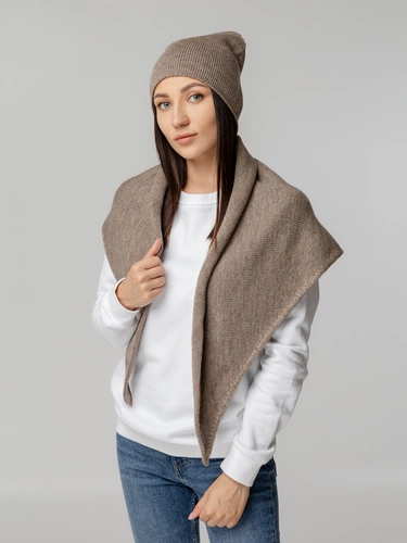 Шапка Dalia, светло-коричневая Шапка Dalia, светло-коричневая