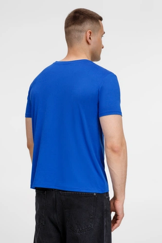 Футболка унисекс Senti, ярко-синяя Футболка унисекс Senti, ярко-синяя