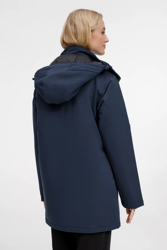 Куртка-парка унисекс Sfera, темно-синяя Куртка-парка унисекс Sfera, темно-синяя